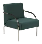 SPA 1 chrom,  látka BONDAI BN6 (8010) - látka tmavě šedá